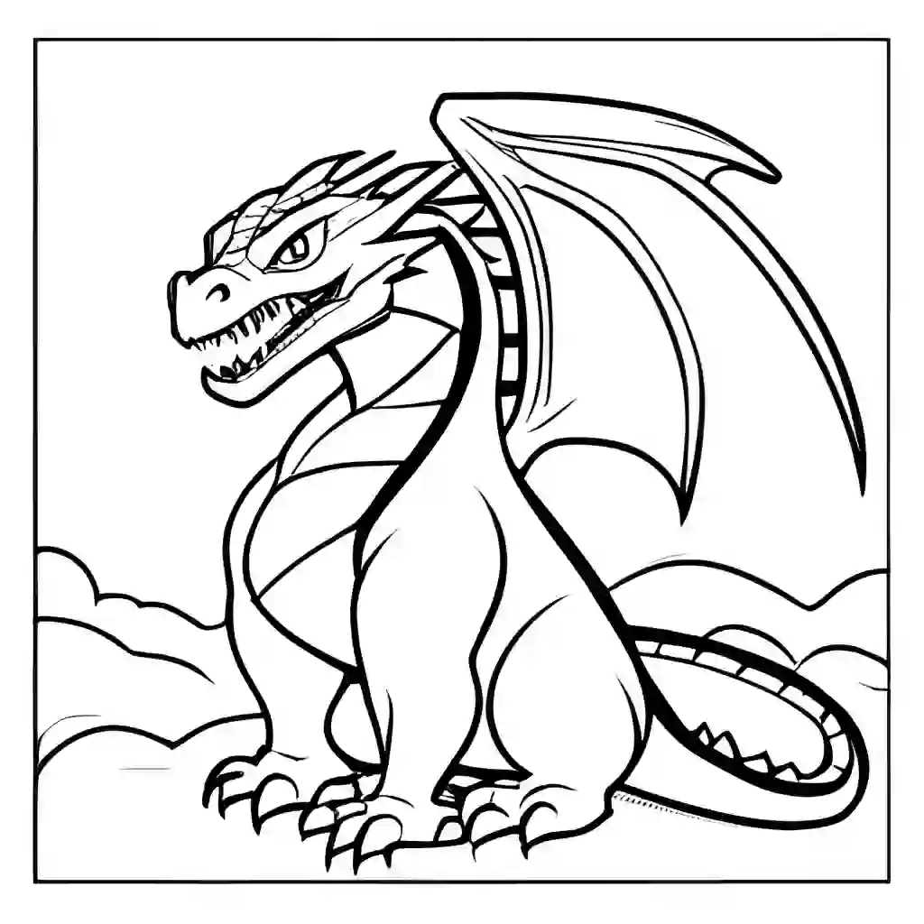 Earth Dragon coloring pages